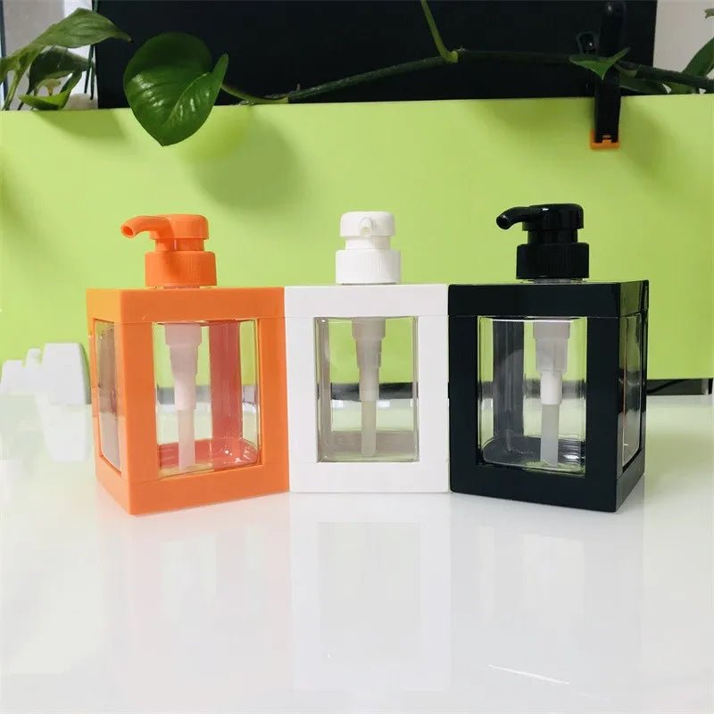 Empty White Orange Black 300 500 750 1000ml Shampoo Shower Gel Lotion Pump Bottles for Shampoo and Conditioner Bottles Hair Care