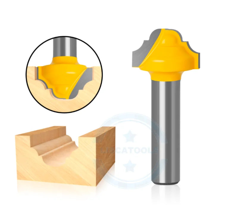 L-N263 8mm Woodworking Milling Cutter Double Frame Molding Line Router Bit Carpenter Cabinet Door Profile Bit