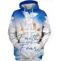 Fitspi Wholesale Faith Over Fear Pattern 3d All Over Printed Unisex Classic Sweatshirt Hoodie Dropshipping Clothes