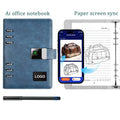 Custom AI Smart Notebook Smart Pen Designs AI Generation Effect Image Transcribe Audio To Text Leather Smart Dairy Notebook