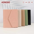 Hongbo Best Seller A6 Custom Agenda Planner Lizard Leather Binder 6 Gold Ring for School/Office Fly Bag Holder Logo Holiday