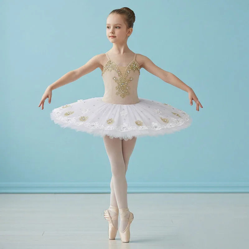 Ballet Tutu Skirt White Swan Lake Professional Ballet Costume Blue Velvet Tops Girls Ballerina Dress Kids Belly Dancewear Adult