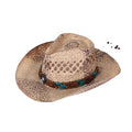 Good Quality Western Sombrero Custom logo Straw Cowboy Hats for Men Adult