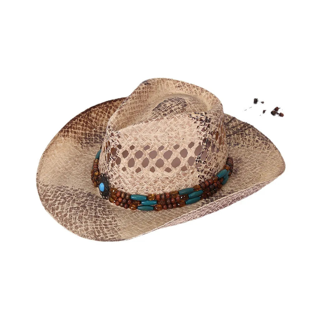 Good Quality Western Sombrero Custom logo Straw Cowboy Hats for Men Adult