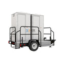 Luxury Modern Portable Toilet Trailer with 4 Bathrooms Outdoor & Exterior Use