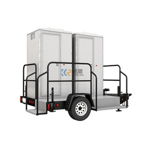 Luxury Modern Portable Toilet Trailer with 4 Bathrooms Outdoor & Exterior Use