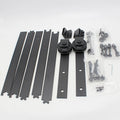 Heavy Duty 150 kg Barn Door Hardware Bypass Sliding Barn Door Track Kit Bypassing System