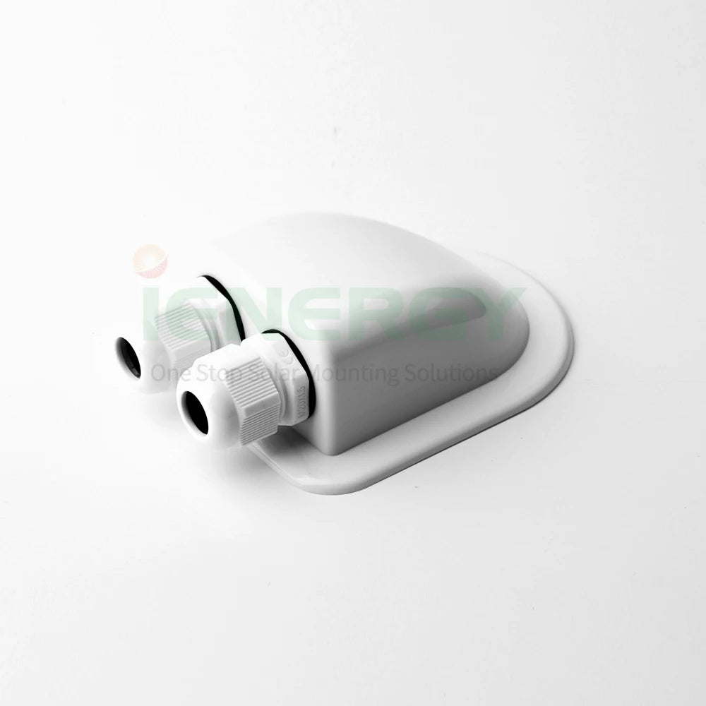 ABS Dual  Hole Cable Entry House Solar Mount Dual Entry Cable Gland for Solar RVCaravansMarine
