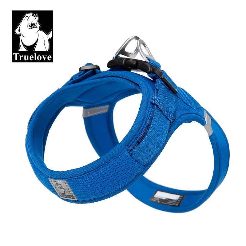Truelove Best Selling Fashion Mesh Breathable Soft Pet Vest Luxury Reflective Adjustable Soft Anti Pull Cute Small Dog Harness