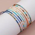 YK- Minimalist Design Bohemian Style Miyuki Colorful Rice Bead Handmade Beaded Ultra-thin Women's Bracelet