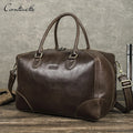 Waterproof Weekender Mens Leather Luggage & Travel Duffle Bag Luggage Custom Logo Sports Gym Duffle Duffel Bag for Men Travel