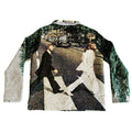 Handmade Custom Ladies Fashion Cardigan Sweater Woven Tapestry Pattern Jacket with Zipper Coats Blanket Carpet for Spring Season