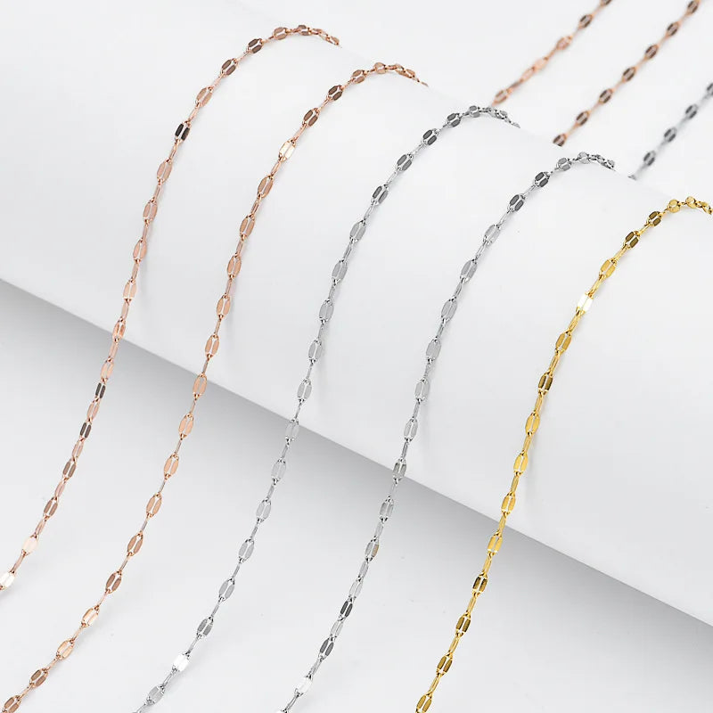 Fashion Jewelry Chocker Chains Necklace 18k Gold Stainless Steel Women Lip Chain Necklace Stainless Steel Chains for Women