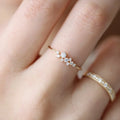 Hot Selling Micro-Inlaid Zircon Thin Finger Ring Mini Cubic Zirconia Cz Diamond Rings for Women