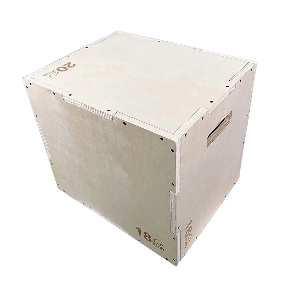 Sunshine Fitness Cross Training Commercial Gym Conditioning Customized Color & Logo Eco-friendly Plyo Wood Jump Box 75x61x51CM