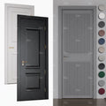 China Top Manufacturer Modern European Style Room Doors Soundproof Minimalist Grey Interior Doors