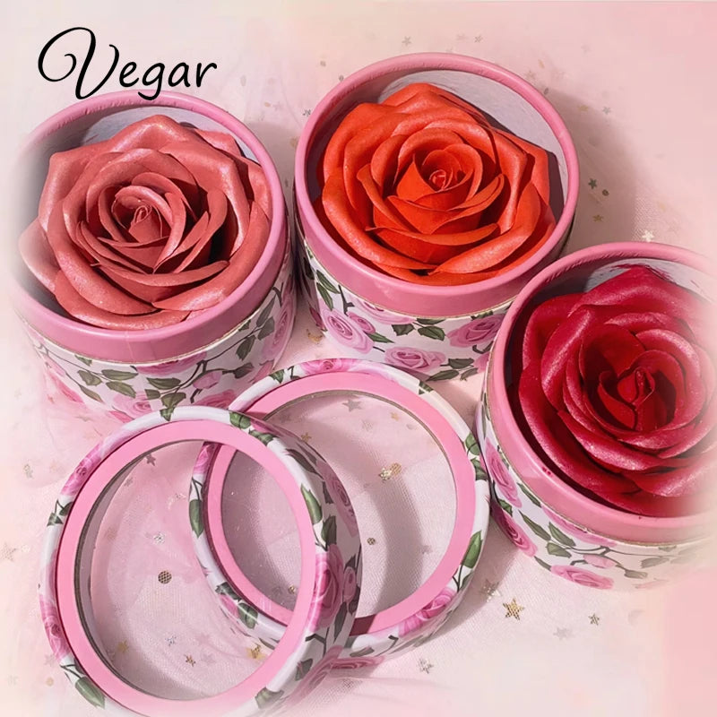 Wholesale Private Label 3D Rose Blusher Cheek Highlighter Blusher Long Lasting Shimmer Glitter 3D Rose Blush