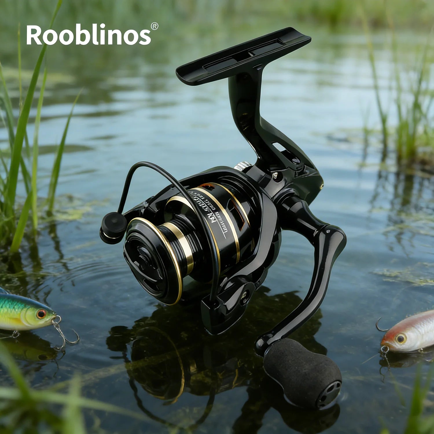 [Germany Stock] Rooblinos NX Spinning Fishing Reel 5.2:1 Gear Ratio 1000-7000 Series Bait Nylon Plastic River Lake Stream