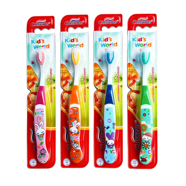 Kids Toothbrush with Cartoon Handle Factory Wholesale Nylon Bristle Toothbrush for Home Use for Children Soft Toothbrush