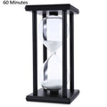 Custom Decorative High Transparency Glass Hourglass Timer Contemporary Design Hand-made Portable Lightweight Sand Ceremony Set
