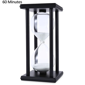 Custom Decorative High Transparency Glass Hourglass Timer Contemporary Design Hand-made Portable Lightweight Sand Ceremony Set