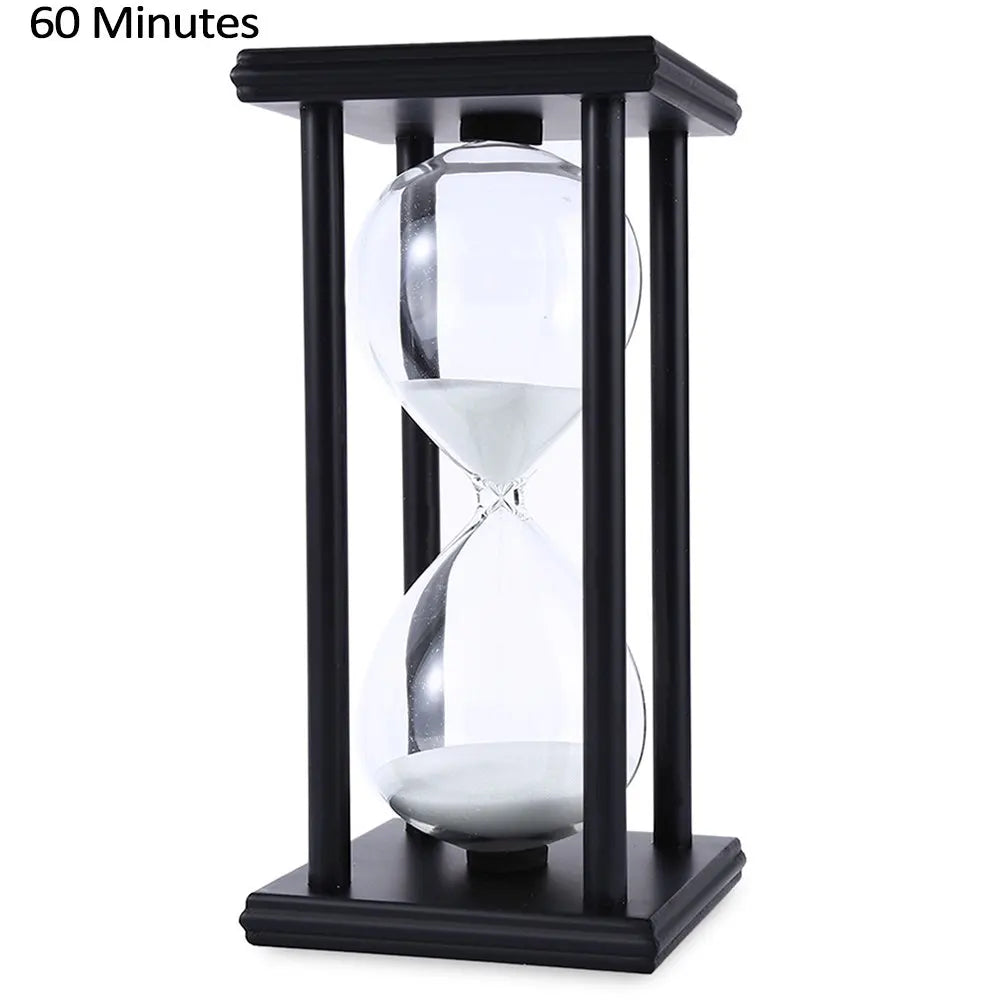 Custom Decorative High Transparency Glass Hourglass Timer Contemporary Design Hand-made Portable Lightweight Sand Ceremony Set