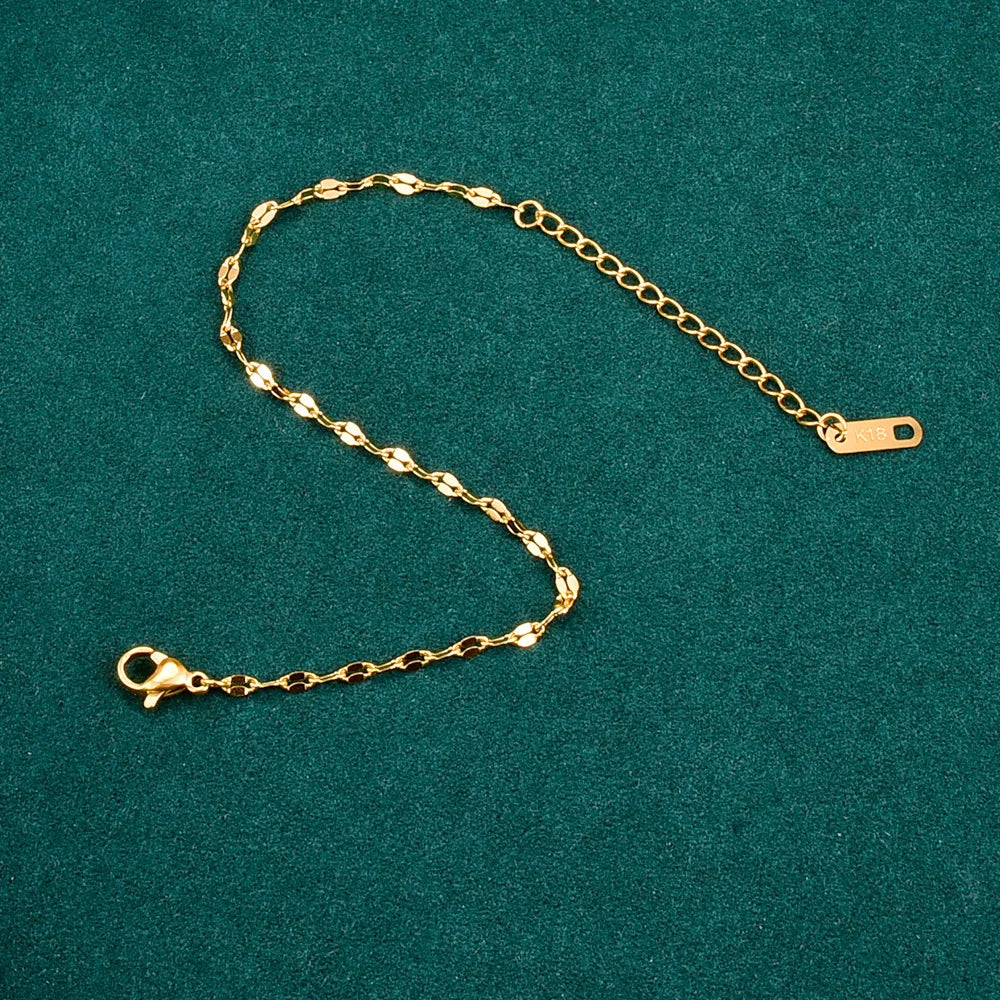 New Arrival Minimalist Jewelry Titanium Steel Lip Chain  Adjustable Stainless Steel