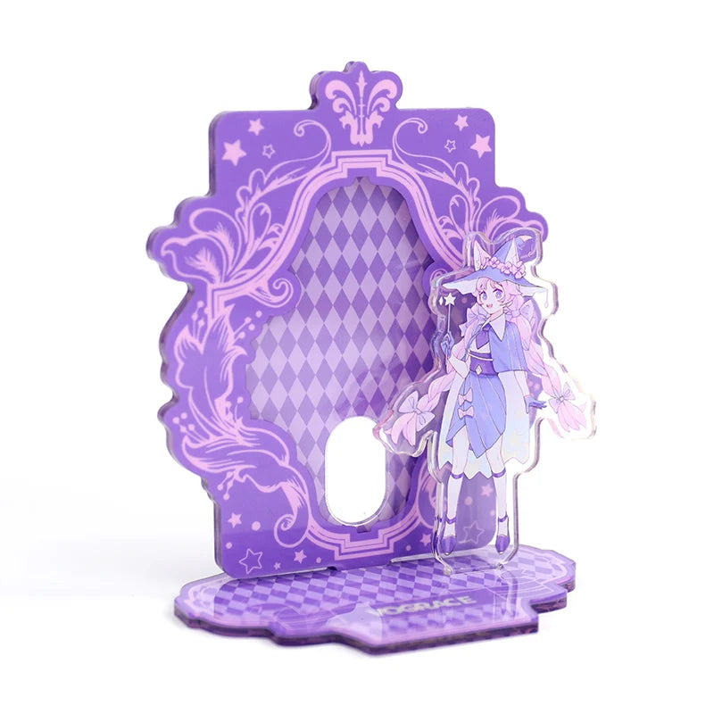 Vograce Oem Logo Custom Acrylic Transparent Standee Cartoon Anime Plastic Acrylic Photocard Holders Standee As Gift