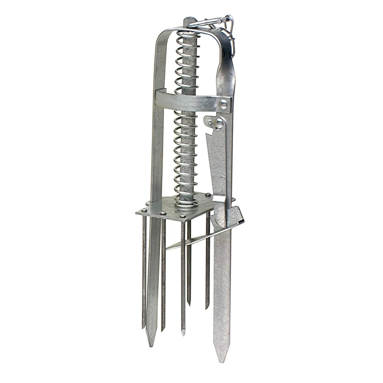 Outdoor  Galvanization Scissor Gopher Killer  Spring Plunger Metal Mole Trap