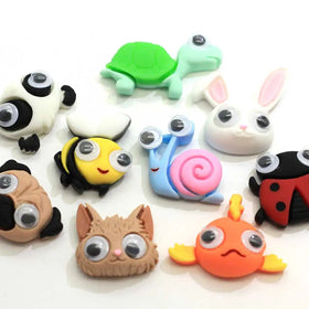 Resin Crafts Activity Eye Animal Accessories Scrapbooking Thumbnails Face Cabochons Resins Flatback Hair Bow Centers