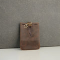 Personalized Genuine Leather Golf Valuables Pouch with Scorecard Holder Custom Logo & Design Wholesale Boshiho BOSC240928
