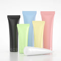 Squeeze Cosmetic Plastic Colours Tube With Screw Cover Flip Cover Squeeze Plastic Tube for Facial Cleanser Packaging