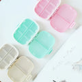 Uplus UP-PB08A 7-Day Mini Weekly Tablet Pill Storage Box 8 Grids PP Travel Pill Organizer Container