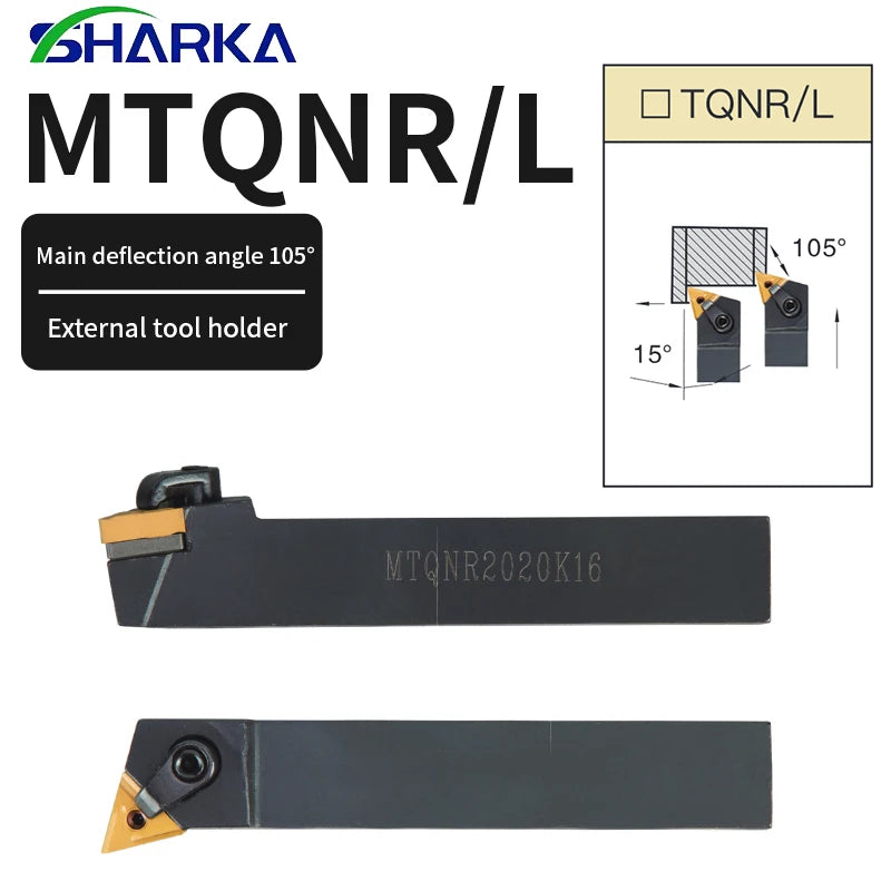 SHARKA Turning Tool Holders 2020 2525 1212 Lathe Holder Internal MTQNR2020 MTQNR2525 MTQNR MTQNL TNMG16 Carbide tools