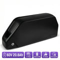 DE Warehouse 60V 20.8Ah Lithium Battery with 5200mAh Cells 50A BMS XT60 for High Power Ebike