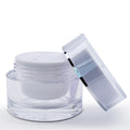 Luxury Cosmetic Jar Acrylic Double Wall Round Shape Face Cream Container With Lid