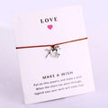 Manufacturer Horse Theme Horseshoe Charm Bracelets Horse Lover Gift Multicolor String Rope Cord Macrame Bracelet
