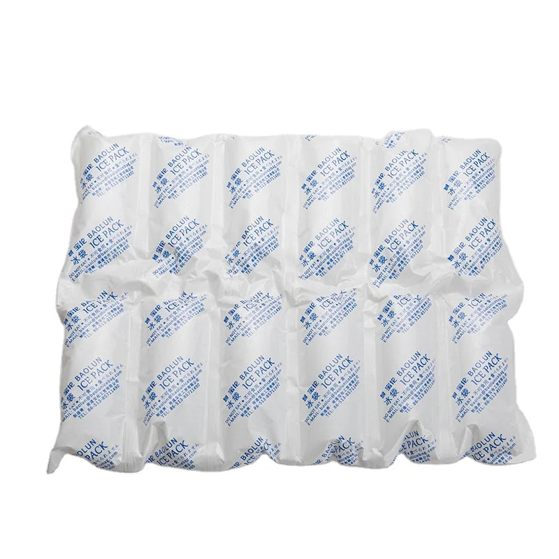 Fresh Cooling Ice Pack Bag White Gel Customized Wrapping Package Food Delivery Ice Pack