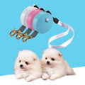 Custom 2m Circular Nylon Plastic Snap Hook Pet Dog Rabbit Outdoor Lead Retractable Automatic Mini Dog Cat Quick Release Rope