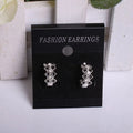 Custom Logo Black Velvet & PVC Earring Cards for Jewelry Hanging and Display