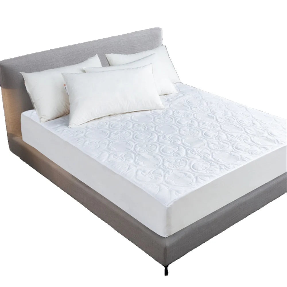 Waterproof Quilted Colored Bed Mattress Cover Sognare Cotton Interlayer Waterproof Mattress Pad Cover Protector Bed Mat Luxury