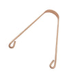 Eco Friendly Zero Waste 304 Rose Gold Copper Stainless Steel Metal Adult Kids Child Tongue Cleaner Scraper With Cotton Bag