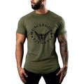 Men Cotton Sports Workout Shirt Summer Running Short Sleeve Tshirt Crew-neck Tee Shirt Custom Fitness Clothing