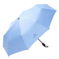 Custom Chinese Manual Open Three-Folding UV Protective 190T Nylon 105cm Diameter Windproof Portable Umbrella with Custom Logo