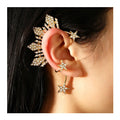Wholesale Cheap Gold Color Alloy Metal Hook Earrings Gold Leaf Design Metal Earring Hook