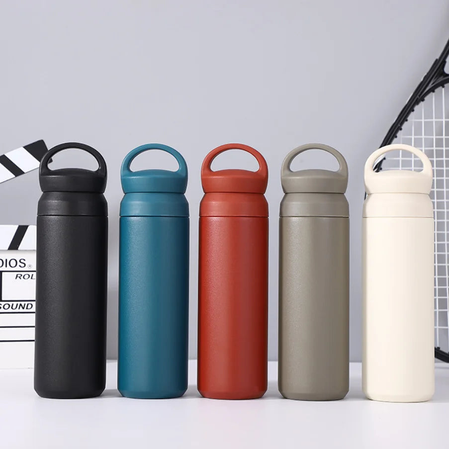 Student Back to School Portable Eco-Friendly 304 Stainless Steel Double Wall Vacuum Flask with Grain Cover