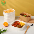 Hot Sale Custom Takeout Popular Fast Food Disposable Takeaway Packaging Recyclable Kraft Paper Food Container