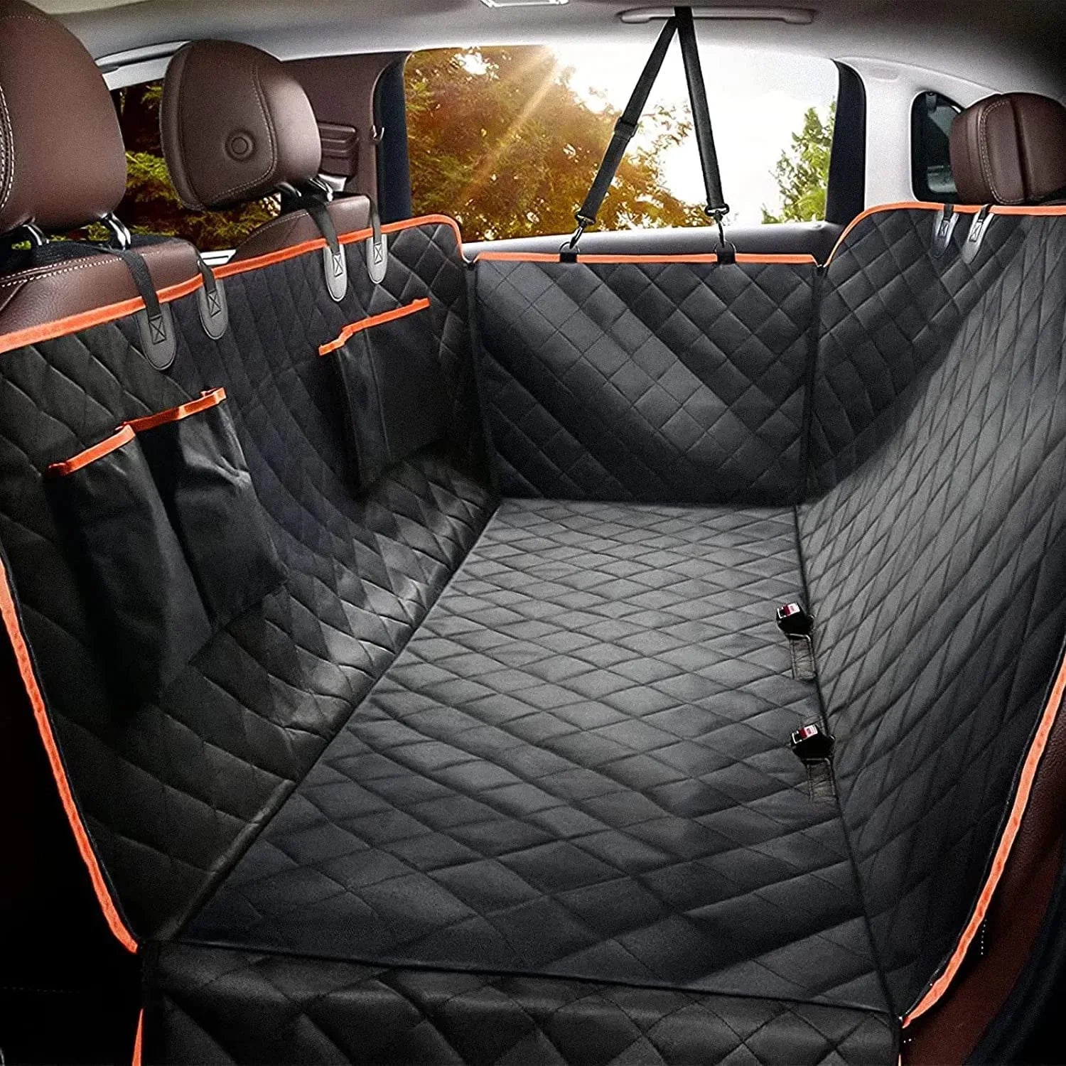 OEM 2 in 1 Dog Pet Car Seat Cover for Small Medium Dogs Back Seat Bed Memory Foam Pet Seat Cover