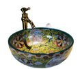 Whole Sale Wash Basin Price Round Wash Hair Basin Colorful Above Face Basin for Bathroom MegaBDM