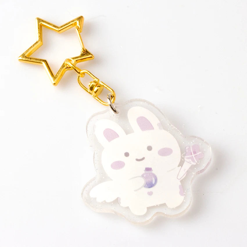 Cartoon Anime Cute Keyrings Custom Acrylic & Plastic Holiday Charms Sets Wholesale CheapColorful Pendants Gift Party Favor